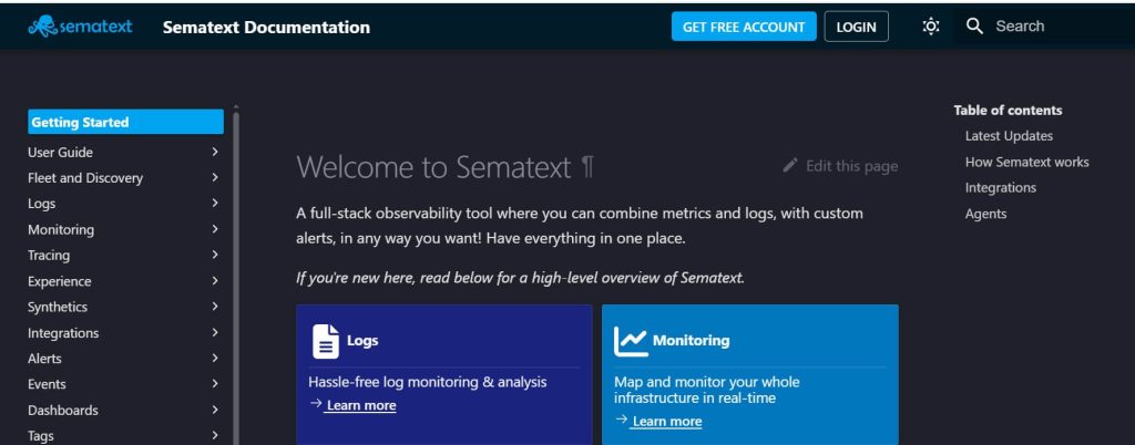 Sematext Monitoring